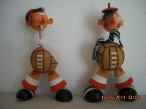 BUFFO TIFOSO DI CALCIO IN LEGNO MADE IN ITALY ANNI '80 - Picture 1 of 1