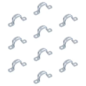 1/2 in. Galvanized 2-Hole Pipe Hanger Strap (10-Pack) - Picture 1 of 7