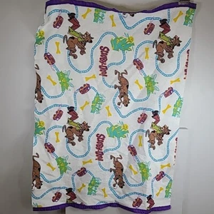 Vintage 1999 Scooby Doo 'Road Map' Twin 42"x60" Blanket Made In USA Cartoon - Picture 1 of 7