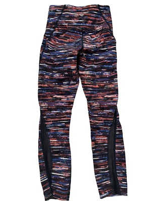 Lululemon size 2 Train Times 7/8 Pant Womens Hinshu Alpine White Multi Striped - Image 1 of 4