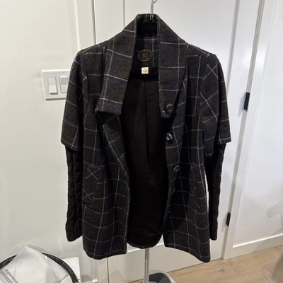 Abrigo de lana Anthropologie x Irda - marrón oscuro - talla 2 Foto 1 de 4