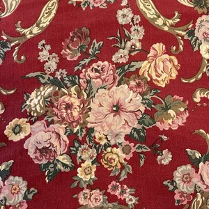 Ralph Lauren Queen Sheet Set King Pillowcases Red Floral Danielle Marseilles USA - Picture 1 of 13