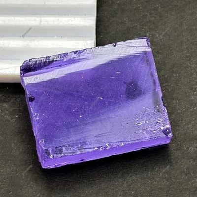 A+ Quality Purple Sapphire Lab Created 148.00 Ct Uncut Raw Rough Verified Gems - Image 1 of 4