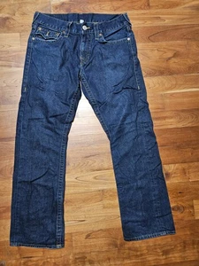 True Religion Herren Jeans Straight Leg Blau Größe 33 - Bild 1 von 22