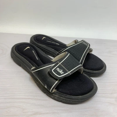 Женские удобные сандалии-шлепанцы Nike размер 7 черные #360383-011 с подкладкой - Изображение 1 из 4
