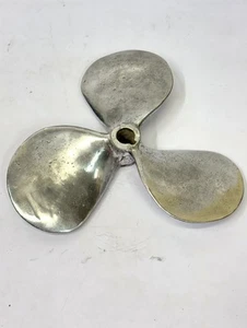 Vintage Nautical Charm Reclaimed Aluminum Polish Marine Ship Propeller - Picture 1 of 10