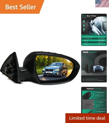 Replacement Right Side Mirror for KIA Optima 2014-2015 - Black Smooth Finish Foto 1 de 4