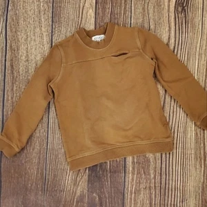 Kin + Kin brown crewneck sweatshirt sz 6  - Picture 1 of 4