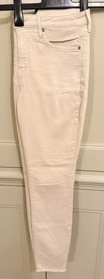 Worn twice NYDJ Cream Denim AMI SKINNY Stretch Jeans size UK10 - Image 1 of 4