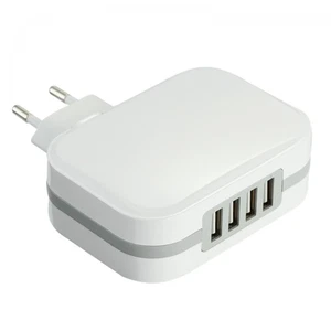 4 USB Wandladegerät 6.8A Fast Charge Smart IC Electraline 70063 - Bild 1 von 1