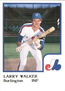 Larry Walker 1986 ProCards Burlington Expos #25 Rookie RC HOF Rockies Cardinals - Picture 1 of 2