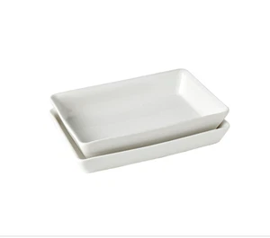 Denmark Tools for Cooks Rectangular 2 Pc. Serving Platters - White NWT - Picture 1 of 4