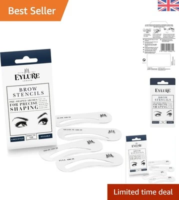 Effortless Brow Definition: Travel-Friendly Stencils in 4 Distinct Arch Styles - Image 1 of 4