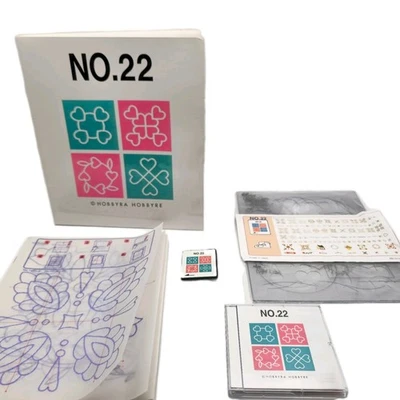 Hobbyra Hobbyre Embroidery Design Card No. 22 for Brother Baby Lock Bernina - image 1 of 4