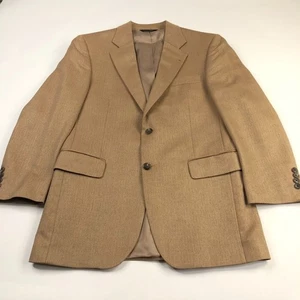 Jos. A. Bank Sport Coat 38R Silk Camel Hair Sport Coat Jacket Beige MINT - Picture 1 of 16