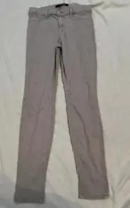 J BRAND womens 29 super skinny light gray limestone lyocell pants so soft - Picture 1 of 3