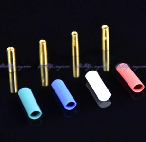 New 50sets/lot CNC machined 24K GOLD plated 1.3 CARTRIDGE CONNECTOR CLIPS +tubes - Picture 1 of 6