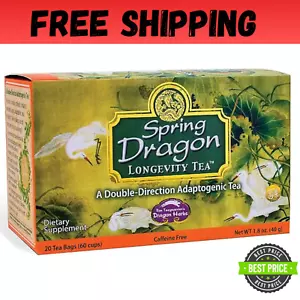 - Spring Dragon Longevity Tea - 20 bolsas de té envueltas individualmente, hace 60 se... - Imagen 1 de 6