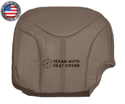 GMC Sierra 2500 SLE 2000, 2001 cabina estándar parte inferior del conductor cubierta de asiento de cuero tostado Foto 1 de 4