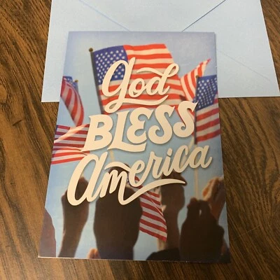 God Bless America Veteran’s Day And God Bless You 5”x7” Hallmark Greeting Card - Image 1 of 4