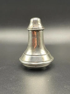 Art Deco Sterling Silver Pepper Shaker - Vintage 1932 Birmingham Tableware - Picture 1 of 9