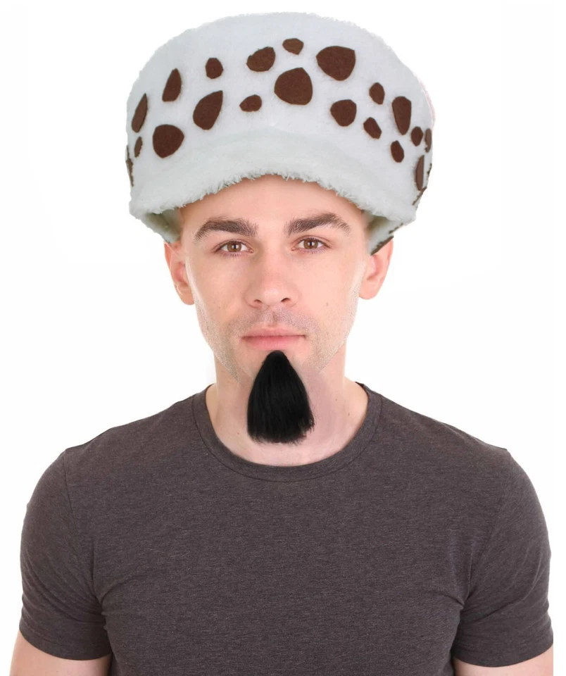 Sombrero con cosplay de doctor de derecho de anime pirata para hombre adulto con perilla negra, HA-042 Foto 1 de 4