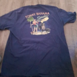Tommy Bahama Relax Smokin Smoke Pit BBQ T Shirt Blue Mens Relax Size Large - Picture 1 of 8