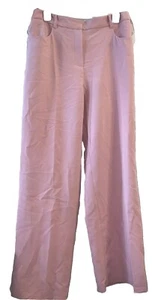 1.State 8 NWT Women’s Wide Leg Classically Tailored Trousers Pink - Picture 1 of 11