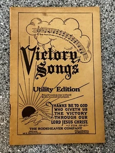 Cancionero Victory Songs Utility Edition 1920 Rodeheaver Gospel Hymns - Imagen 1 de 9