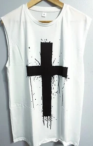 Men's Large Tank Top Sign of Cross - Picture 1 of 1