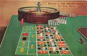Postcard Roulette At The Golden Nugget Casino Las Vegas Nevada NV - Picture 1 of 2