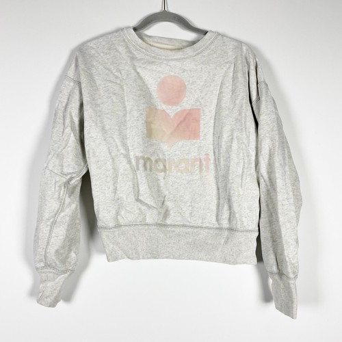 Felpa girocollo Isabel Marant Mobyli cotone pile spugna foderata 6