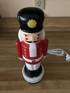 VTG General Foam 10” Christmas Nutcracker Toy Soldier Lighted Blow Mold - Picture 1 of 9