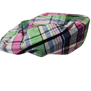 Gymboree Colorful Plaid Cabbie Newsboy Cap Kids Madras Driver Hat Cap Cotton - Picture 1 of 12