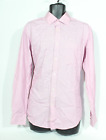 Koszula męska Marks and Spencer 15,5 39-40 z różowym kołnierzem punkty czysta bawełna