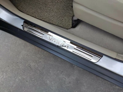 CARHANSON Para Suzuki Vitara Accesorios Alféizar Puerta Acero Inoxidable Placa Rasguño Protector 19