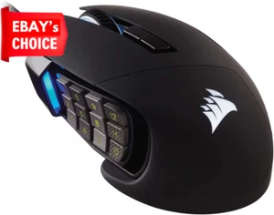 Scimitar Elite RGB Gaming Mouse 18000 DPI 17 Buttons RGB Black - Picture 1 of 12