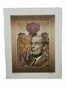 Gwyllm Llwydd Aldous Huxley Tribute Signed Blotter Art Print Psychedelic Print - Bild 1 von 7