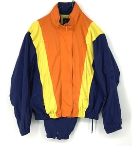 VIntage 80s 90s Liz Sport Lined Windbreaker TrackSuit Women’s Color Block Small - Picture 1 of 11