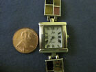 H26 Ladys Sterling Silver Multi Stone Aria Quartz Watch Bracelet