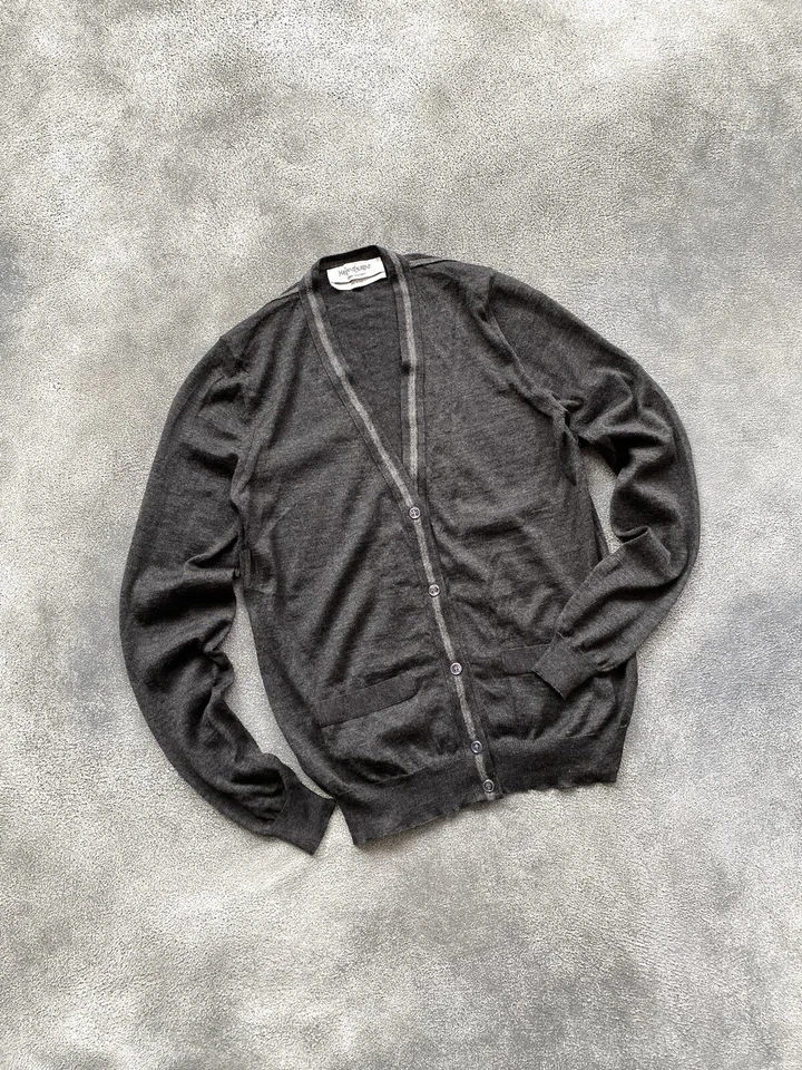 AW 2009 Yves Saint Laurent кашемир кардиган v-образным вырезом свитер женщин размер S - Изображение 1 из 4