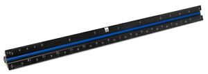 WEN ME333R 12" Aluminum Triangular Architect Ruler, Laser-Etched Imperial Scales