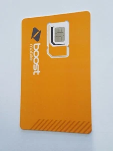 Carte SIM prépayée Boost Mobile réseau étendu 5G 4G cartes ICCID Sims neuves - Photo 1 sur 2
