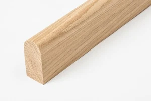Handlauf Treppengeländer Wandhandlauf Pfoste Stange Grif Eiche 4x8cm halbrund - Bild 1 von 14