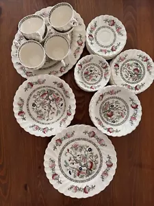 Antique Indian Tree by Myott Staffordshire England, 49Piece Set, Scalloped Edge - Picture 1 of 1