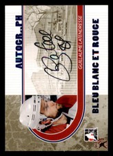 2008-09 ITG Bleu Blanc et Rouge AUTO #AGLAT Guillaume Latendresse *#/25