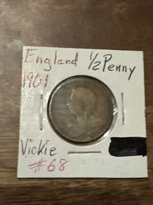 1901 Great Britain Queen Victoria One Penny Coin Large Cent Bronze - Picture 1 of 4