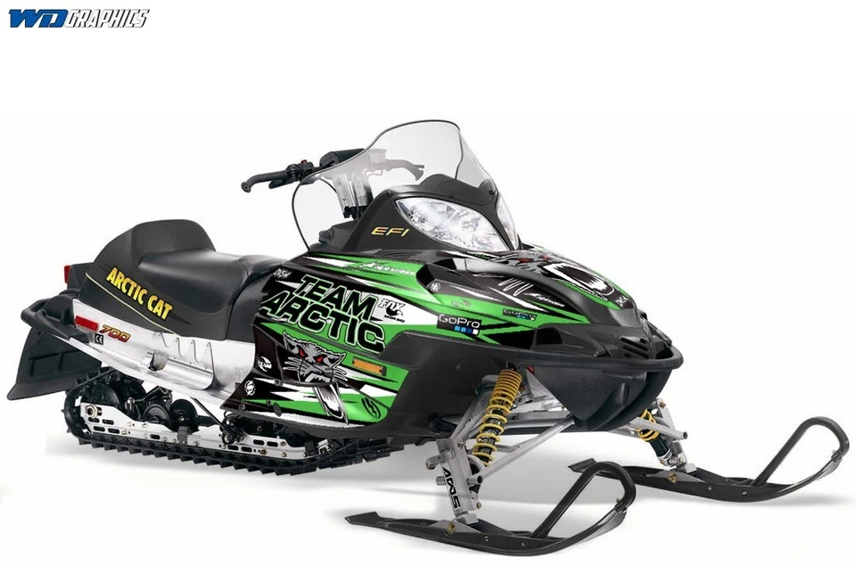 Calcomanías adhesivas gráficas de trineo para Arctic Cat Firecat/Sabercat 2003-2006 TMART G Foto 1 de 3