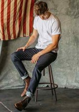 2 Pairs Hiroshi Kato The Pen Slim Selvedge Jeans 34x33 Indigo Raw Wash 10.5 oz