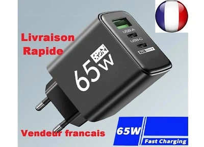 Chargeur Rapide USB C Gon PD, 65W 3.0, Telephone Pour Samsung,Xiaomi Redmi - Bild 1 von 4
